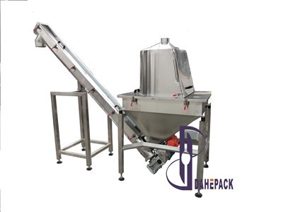 Rosca Transportadora Inclinada para Alimentação em Pó