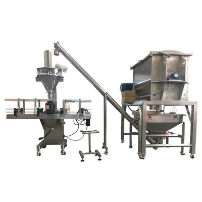 Linha automática enchimento do pó do soro de leite do eixo helicoidal para o pó de leite do pó da proteína