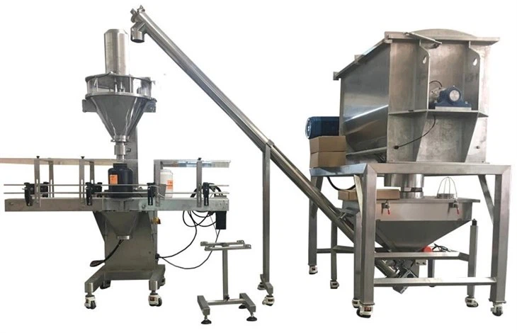 Two-station Design Dual Head Automatic Auger Filler